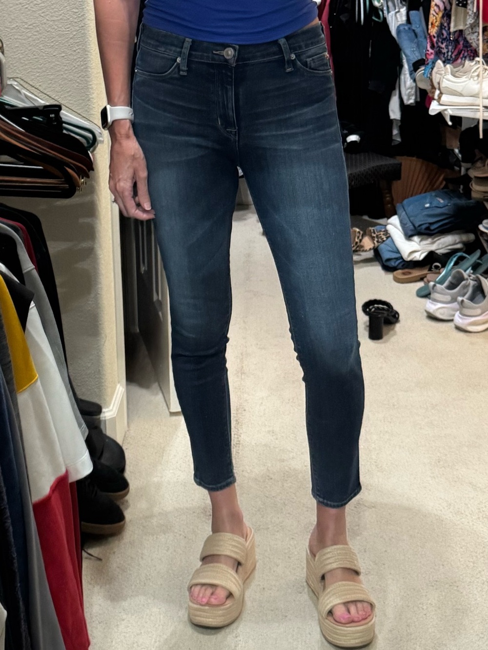 Hudson Jeans Nico midrise Ankle Crop Skinny Jeans